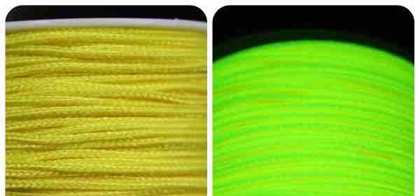 (image for) NeonYellowBlacklightMicroParacord - Click Image to Close